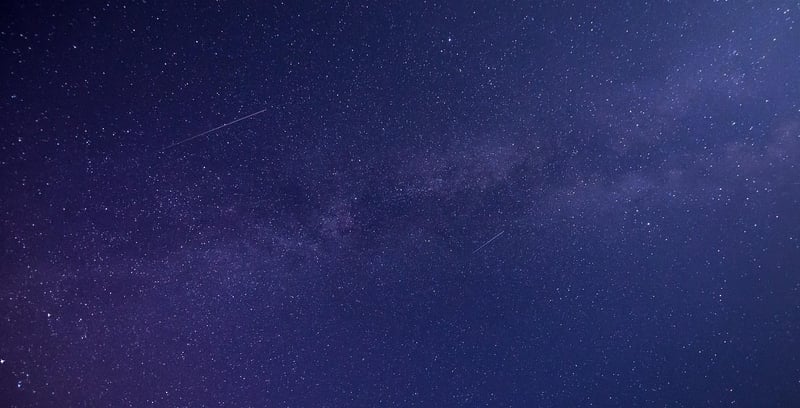 Starry night sky